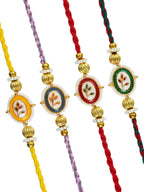 Traditional Rakhi Set with Free Chawal & Kumkum