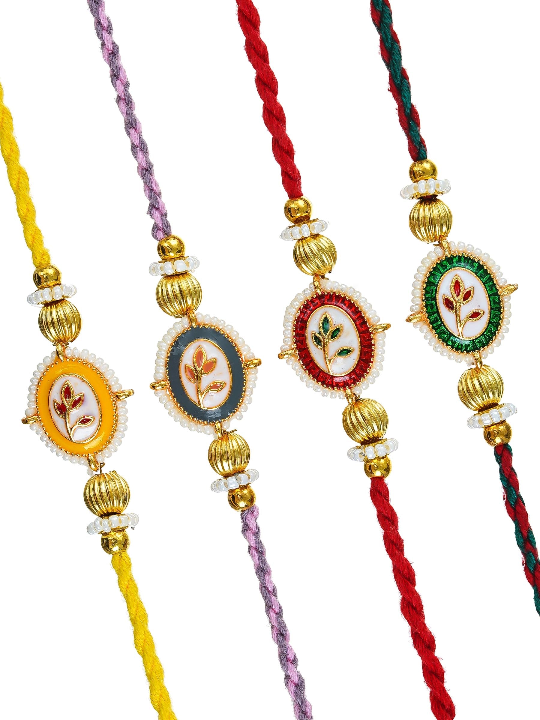 Traditional Rakhi Set with Free Chawal & Kumkum
