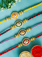 Traditional Rakhi Set with Free Chawal & Kumkum