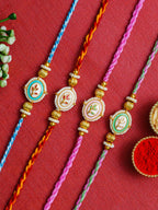 Traditional Rakhi Set with Free Chawal & Kumkum