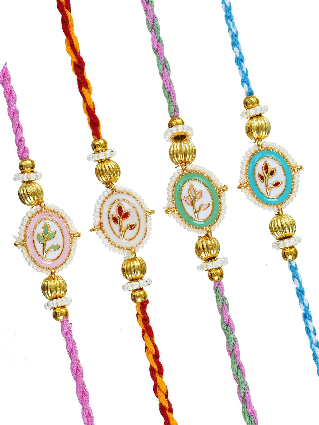Traditional Rakhi Set with Free Chawal & Kumkum