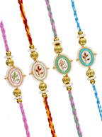 Traditional Rakhi Set with Free Chawal & Kumkum