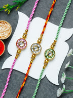 Traditional Rakhi Set with Free Chawal & Kumkum