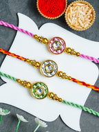 Traditional Rakhi Set with Free Chawal & Kumkum