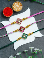 Traditional Rakhi Set with Free Chawal & Kumkum