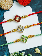 Traditional Rakhi Set with Free Chawal & Kumkum