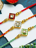 Traditional Rakhi Set with Free Chawal & Kumkum
