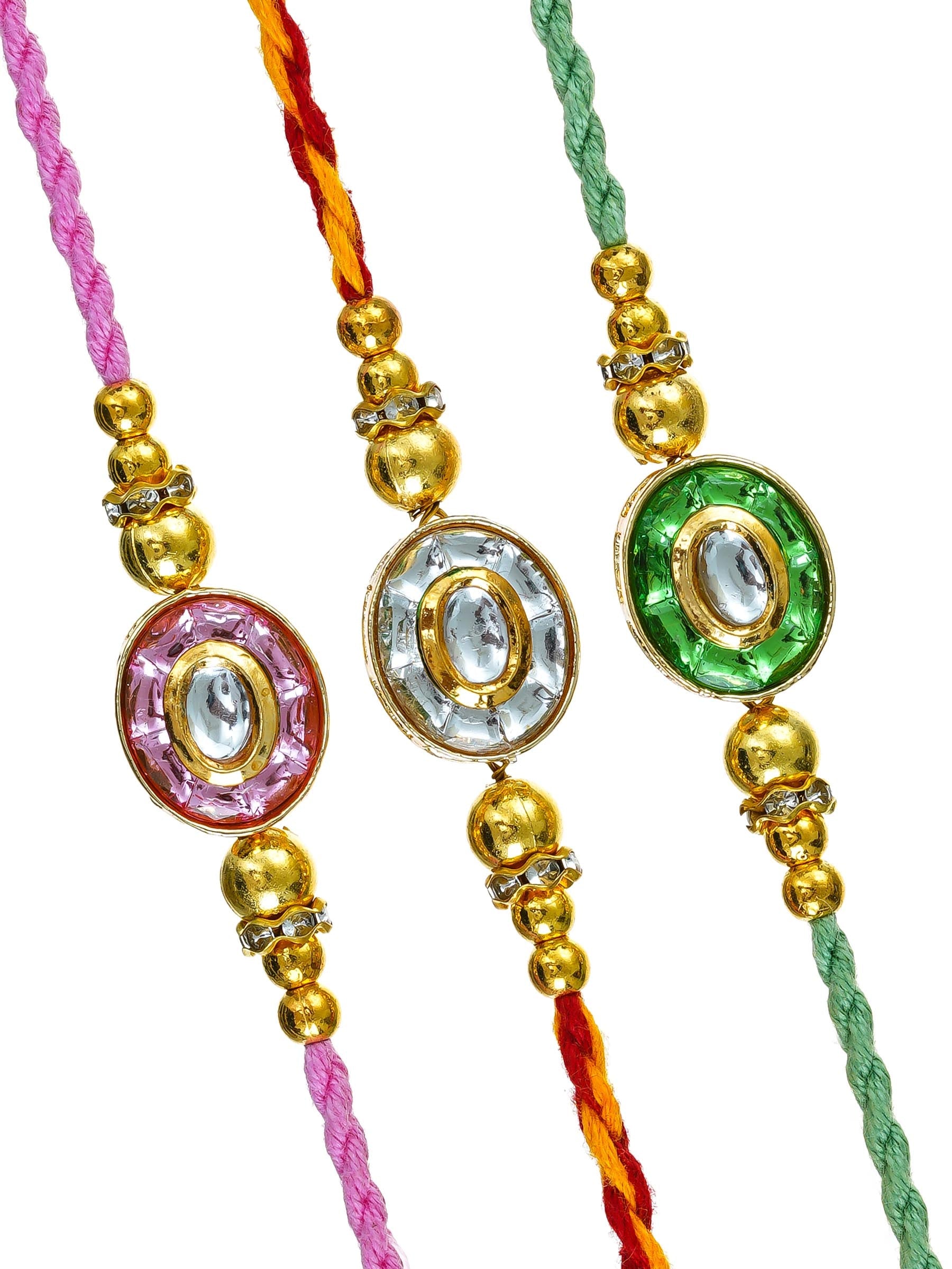 Traditional Rakhi Set with Free Chawal & Kumkum