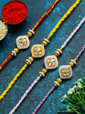 Traditional Rakhi Set with Free Chawal & Kumkum