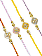 Traditional Rakhi Set with Free Chawal & Kumkum