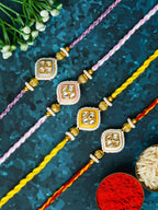 Traditional Rakhi Set with Free Chawal & Kumkum