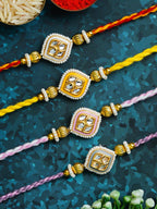 Traditional Rakhi Set with Free Chawal & Kumkum
