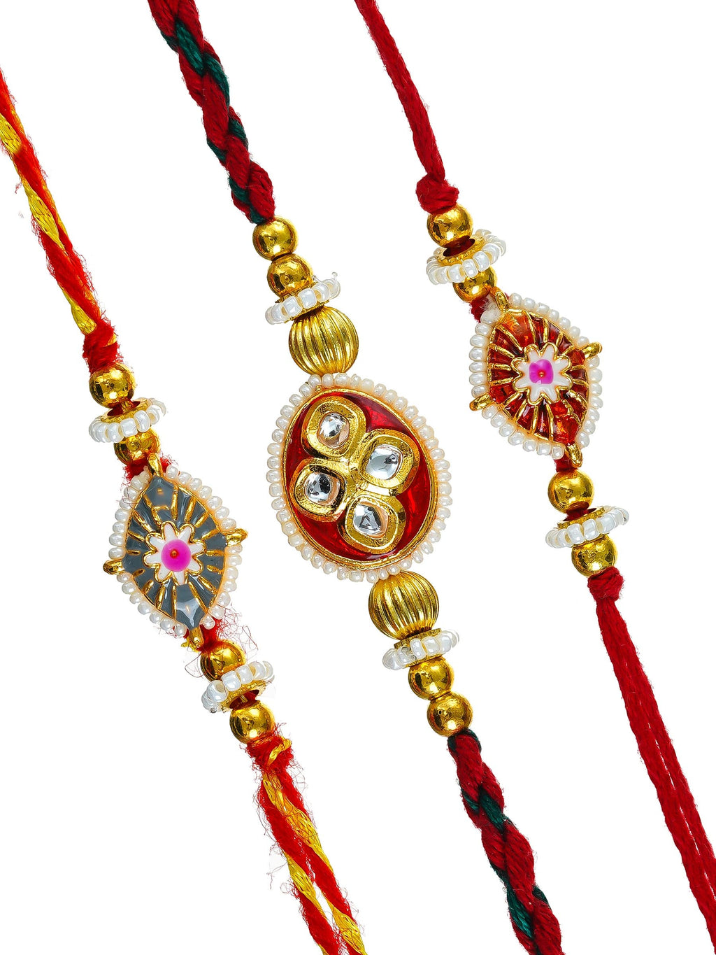 Traditional Rakhi Set with Free Chawal & Kumkum