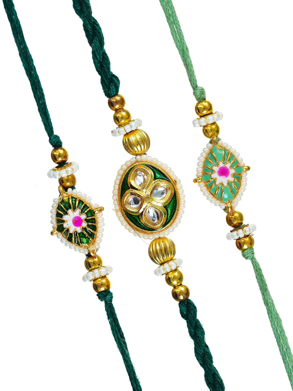 Traditional Rakhi Set with Free Chawal & Kumkum