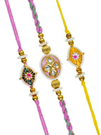 Traditional Rakhi Set with Free Chawal & Kumkum