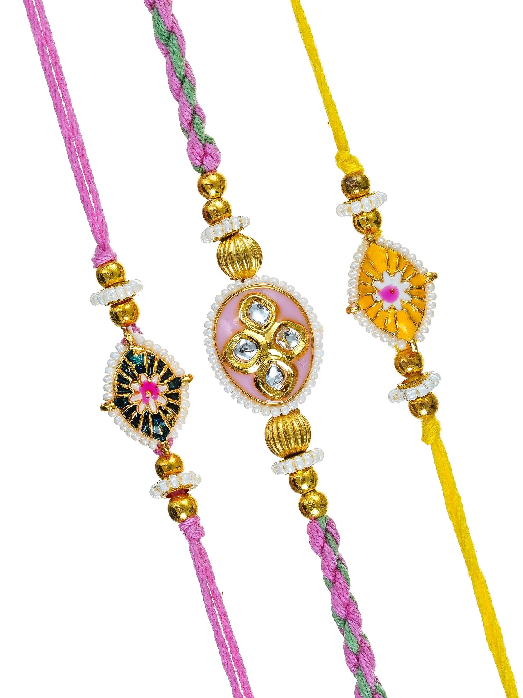 Traditional Rakhi Set with Free Chawal & Kumkum
