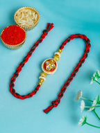 Traditional Rakhi Set with Free Chawal & Kumkum