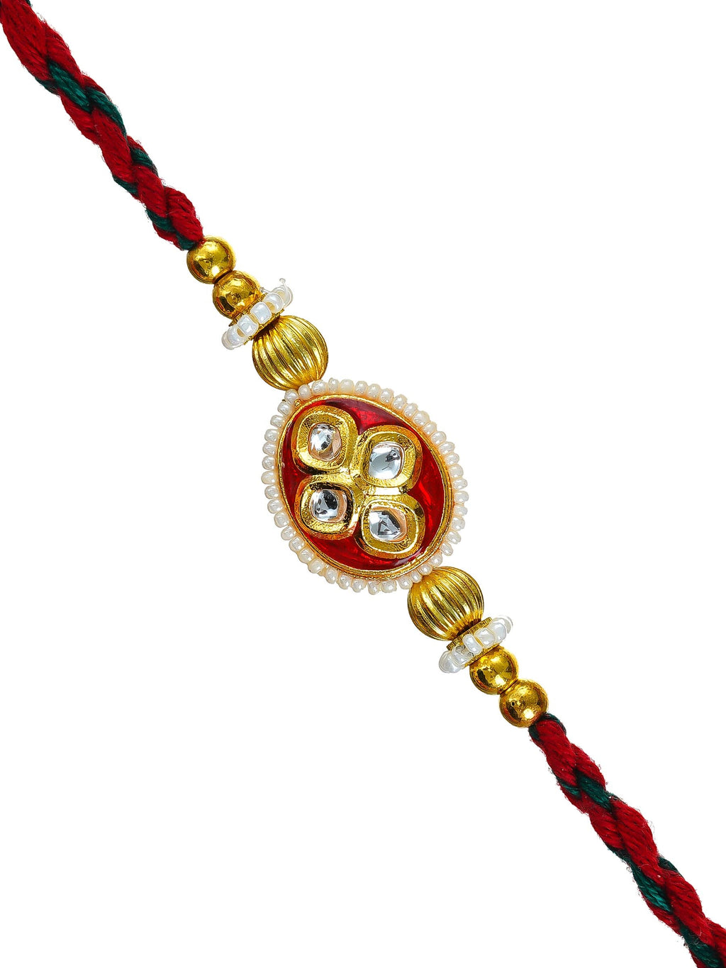 Traditional Rakhi Set with Free Chawal & Kumkum