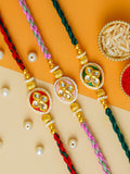 Traditional Rakhi Set with Free Chawal & Kumkum