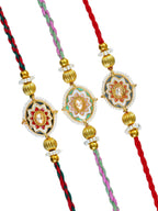 Traditional Rakhi Set with Free Chawal & Kumkum