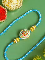 Traditional Rakhi Set with Free Chawal & Kumkum