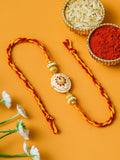 Traditional Rakhi Set with Free Chawal & Kumkum