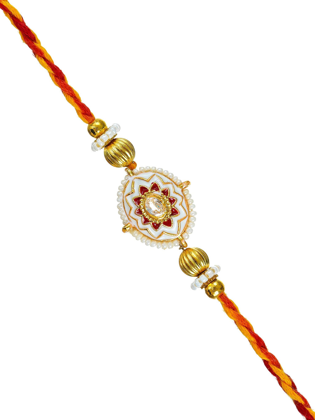 Traditional Rakhi Set with Free Chawal & Kumkum