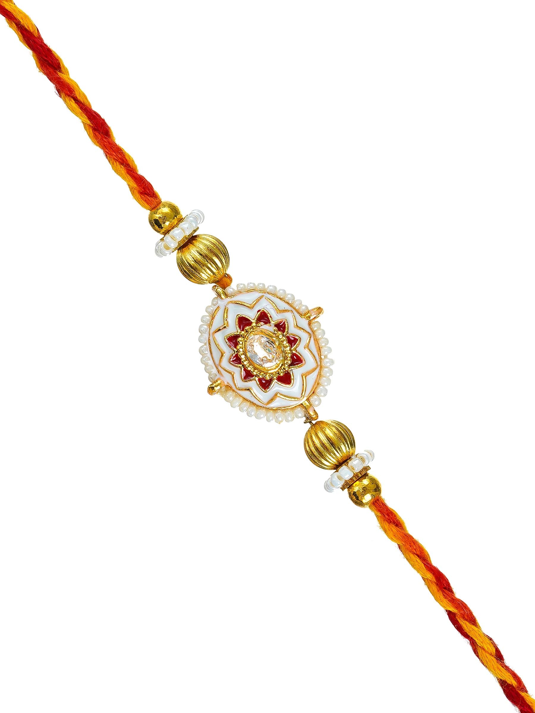 Traditional Rakhi Set with Free Chawal & Kumkum