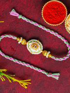 Traditional Rakhi Set with Free Chawal & Kumkum