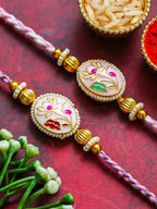 Traditional Rakhi Set with Free Chawal & Kumkum