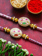 Traditional Rakhi Set with Free Chawal & Kumkum