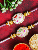 Traditional Rakhi Set with Free Chawal & Kumkum