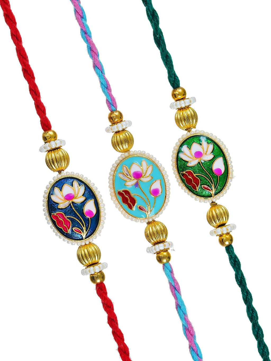 Traditional Rakhi Set with Free Chawal & Kumkum