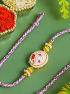 Traditional Rakhi Set with Free Chawal & Kumkum