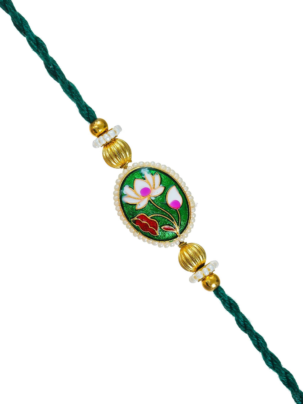 Traditional Rakhi Set with Free Chawal & Kumkum