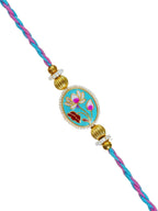 Traditional Rakhi Set with Free Chawal & Kumkum