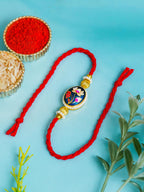 Traditional Rakhi Set with Free Chawal & Kumkum