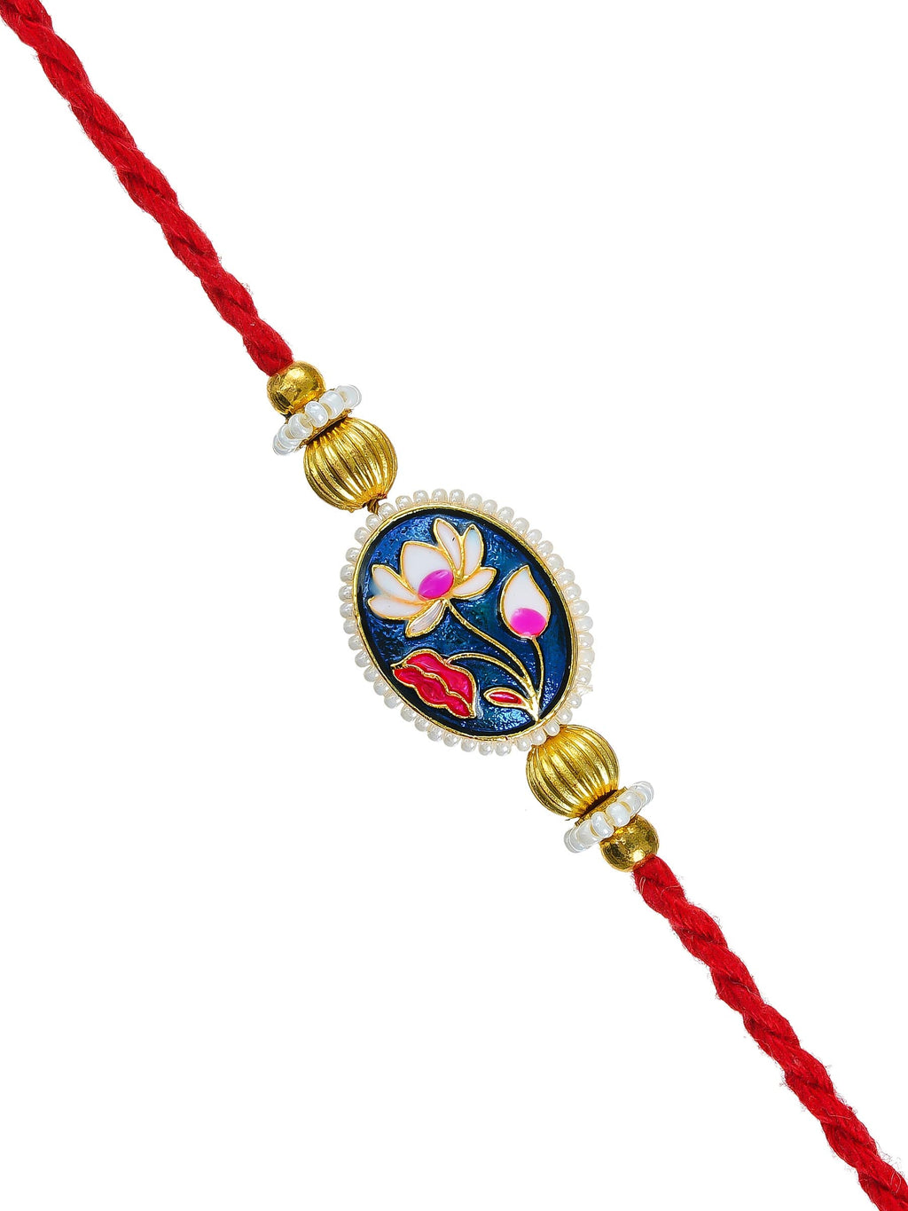 Traditional Rakhi Set with Free Chawal & Kumkum