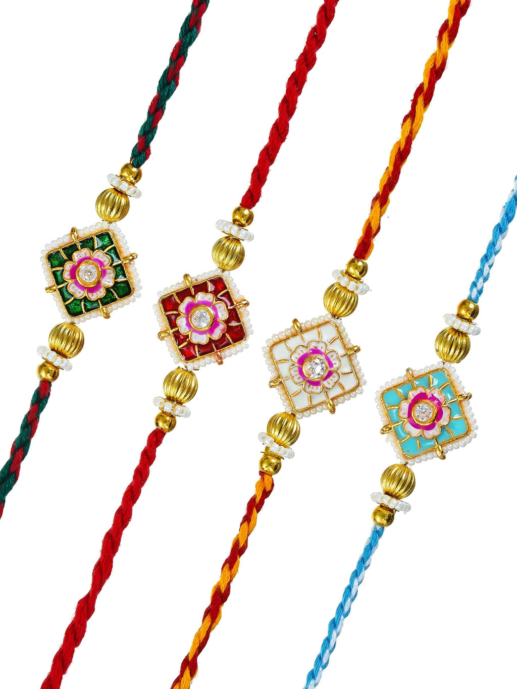 Traditional Rakhi Set with Free Chawal & Kumkum