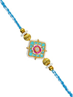 Traditional Rakhi Set with Free Chawal & Kumkum