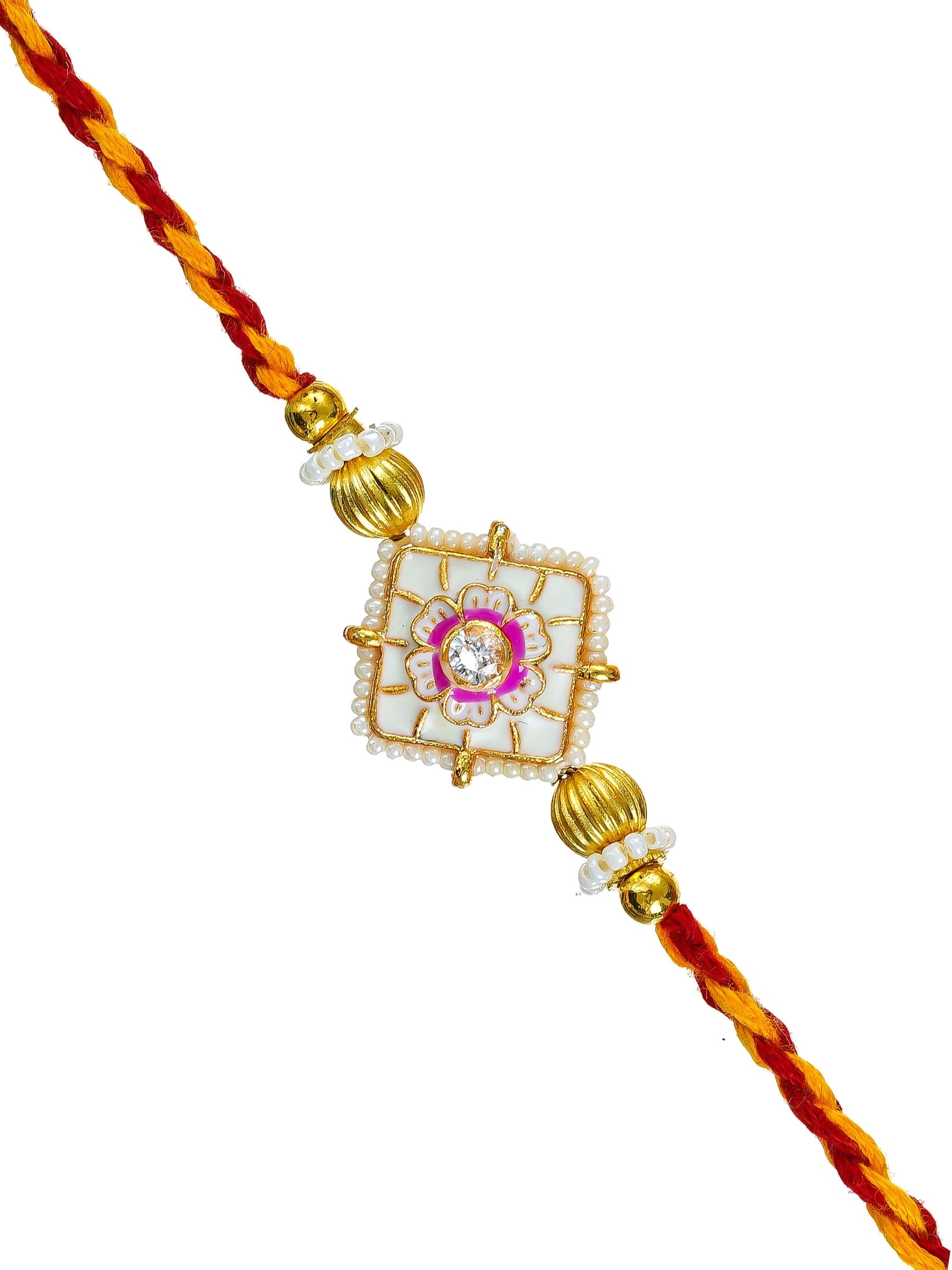 Traditional Rakhi Set with Free Chawal & Kumkum