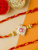 Traditional Rakhi Set with Free Chawal & Kumkum