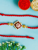 Traditional Rakhi Set with Free Chawal & Kumkum