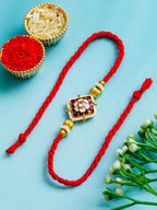 Traditional Rakhi Set with Free Chawal & Kumkum