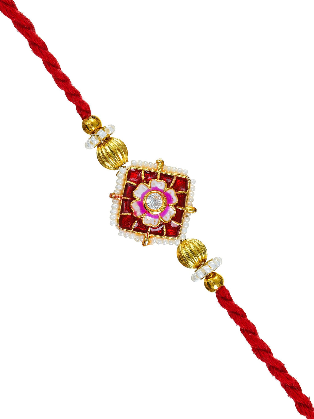 Traditional Rakhi Set with Free Chawal & Kumkum