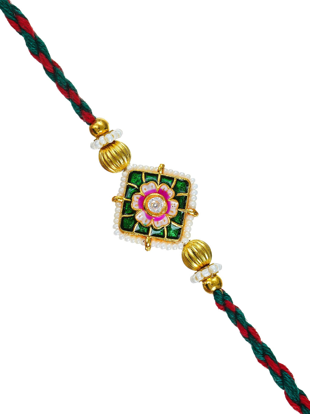 Traditional Rakhi Set with Free Chawal & Kumkum