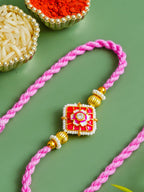Traditional Rakhi Set with Free Chawal & Kumkum