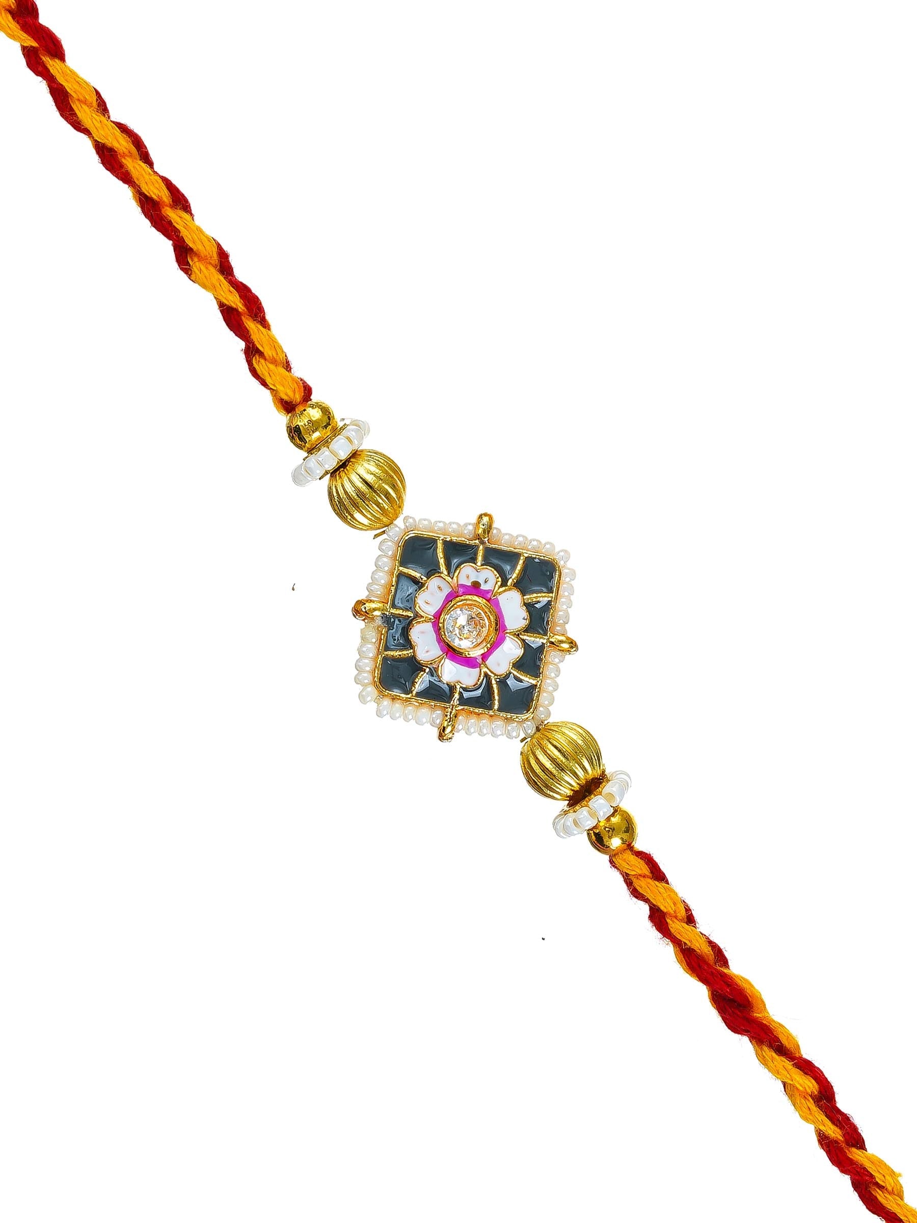 Traditional Rakhi Set with Free Chawal & Kumkum