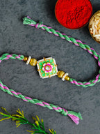 Traditional Rakhi Set with Free Chawal & Kumkum