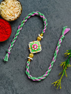 Traditional Rakhi Set with Free Chawal & Kumkum
